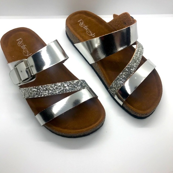 Belt Buckle Glitter Sandals - Picture 11 of 16